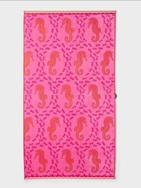 SOLD Roller Rabbit x Target Limited Edition Pink Seahorse Oversize Beach Towel